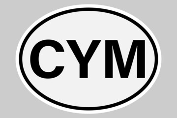 Wales international vehicle registration code - obrazy, fototapety, plakaty