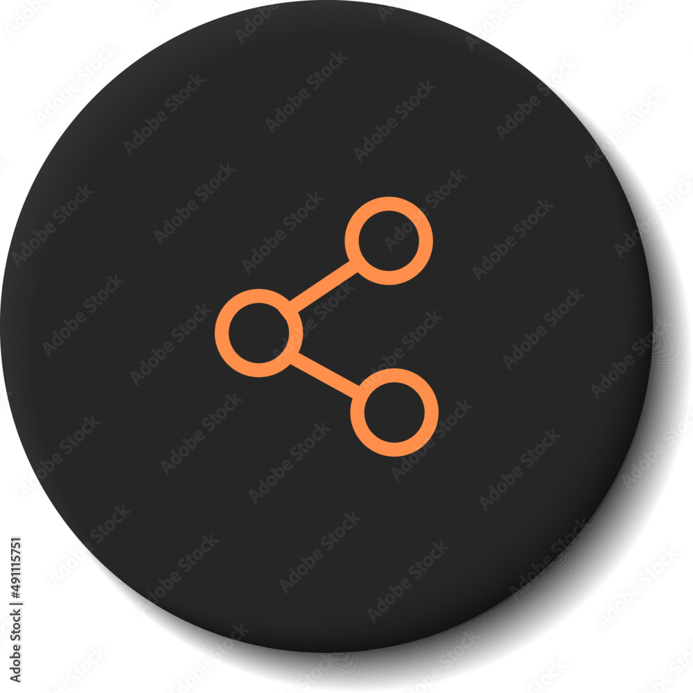 Wall mural neumorphism interface button. modern website or mobile app design. neumorphic ui ux black design.