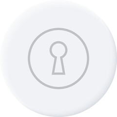 Neumorphism interface button. Modern website or mobile app design. Neumorphic UI UX white design.