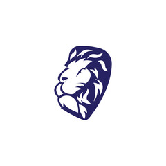 face lion logo abstract design illustration vector