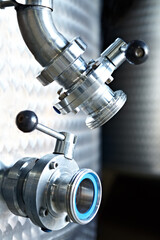 Where the wine comes from.... The release valve on a fermentation vessel.