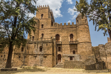 Fototapeta na wymiar Fasilidas palace in the Royal Enclosure in Gondar, Ethiopia