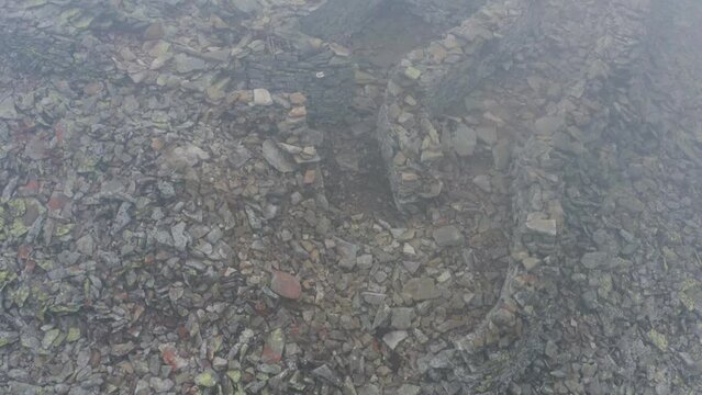 In the Ukrainian Carpathians the wildest region is the Gorgan, the highest peak of Syvula. The old Polish, Slovakian Czech and Russian fortifications from the First World War, drone is filming a video