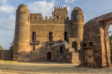 Fasilidas palace in the Royal Enclosure in Gondar, Ethiopia