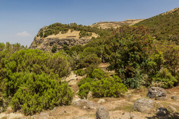 Landscape of Simien mountains, Ethiopia