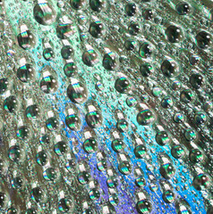 Colorful abstract texture and background with water drops.