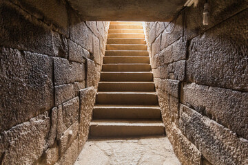 AXUM, ETHIOPIA - MARCH 19, 2019: Kings Kaleb and Gebre Meskel tombs in Axum, Ethiopia