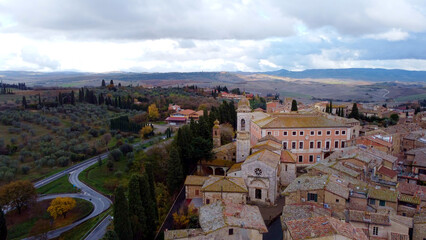 Obraz premium Village of San Quirico d Orcia in Tuscany Italy - travel photography