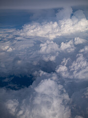 Fototapeta na wymiar Areial above cloud background nature cloudy.