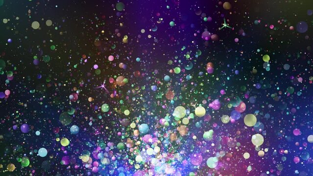 Colorful Particles Background