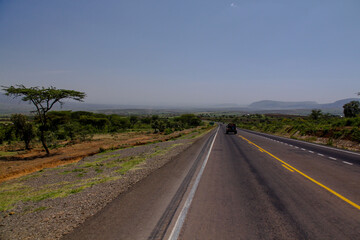 road in the savannah