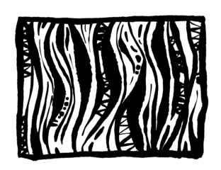 손으로 그린 모자이크 그림