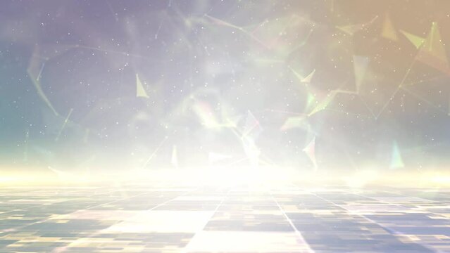 Clean tech plexus particles background is a spectacular motion graphics background. Dotted particle technology background, enterprise production promotion, simple business technology particles.