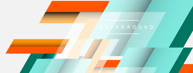 Background. Geometric diagonal square shapes and lines abstract composition. Vector illustration for wallpaper banner background or landing page