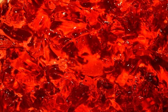 Red jelly close up texture