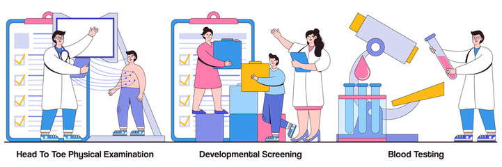 Head-To-Toe Physical Examination, Developmental Screening, and Blood Testing Illustrated Pack