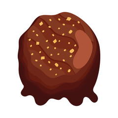 chocolate ice cream ball
