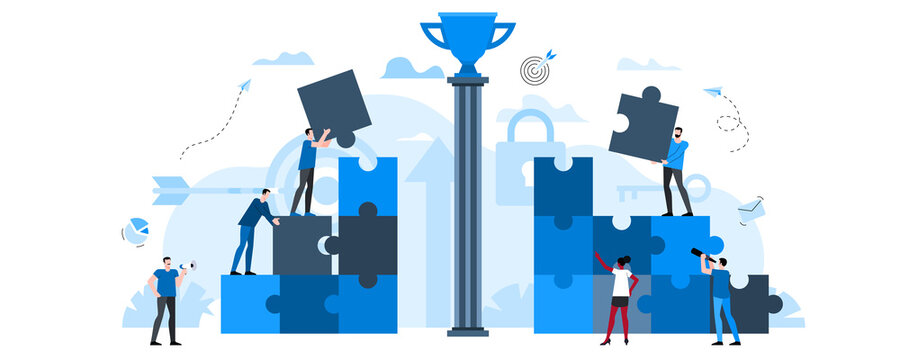 Animation ready duik friendly vector Illustration. Conceptual business story.