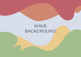Colorfull wave abstract background with nord color palette