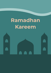 traditional islamic ramadhan kareem poster