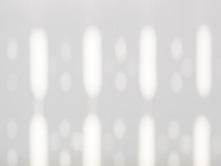 Window shadow drop on white wall background