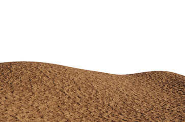 Soil ground landscape contour 3d rendering