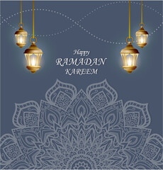 realistic ramadan banner design