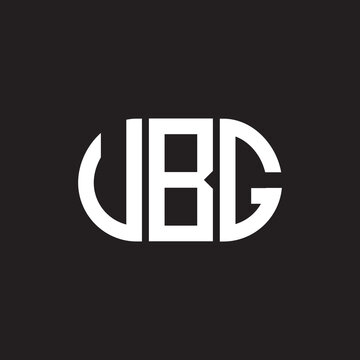UBG letter logo design on black background. UBG creative initials letter logo concept. UBG letter design.