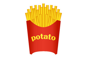 シンプルなフライドポテトのアイコン