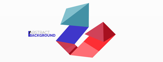 Creative geometric wallpaper. Abstract ribbon style line composition. Techno business template for wallpaper, banner, background or landing