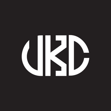 UKC letter logo design on black background. UKC creative initials letter logo concept. UKC letter design.