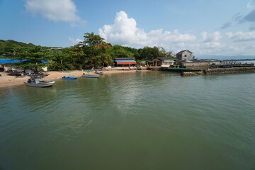 Obraz premium boats on the lake