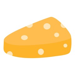 Cheese cartoon icon illustration