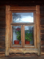 old village wooden nice window
