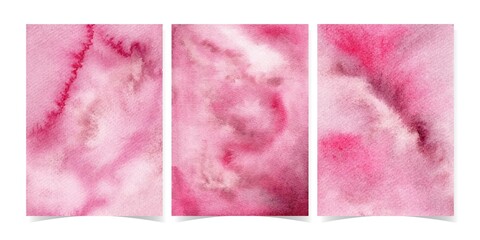 Abstract Red Watercolor Background Collection
