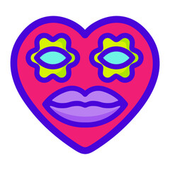 HEART WITH LIPS