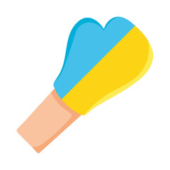 Ukraine boxing glove