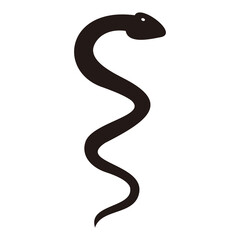 snake icon vector illustration sign	
