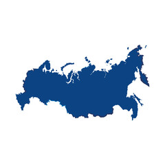 blue russia map