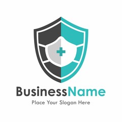 Shield mask vector logo template. Suitable for business, web, technology, healthy and design