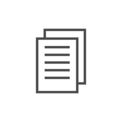 Document sheets, finance, money and banking line style vector icon