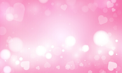 Fototapeta na wymiar Happy Valentine's day card hearts vector background