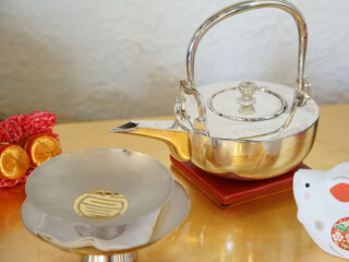 Tableware used for drinking sake at Japanese celebrations
