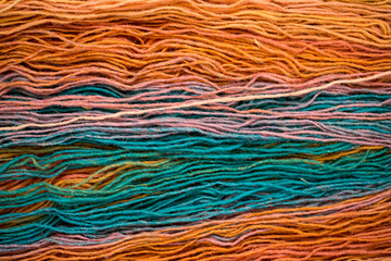 Colored yarn, thick threads for knitting warm clothes