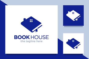 Book house logo template