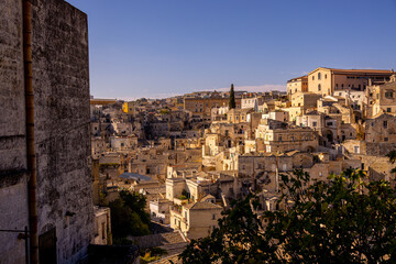 Obraz premium Matera - the European cultural capital city in Italy - famous World Heritage site - travel photography