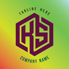 KS lettering logo is simple, easy to understand and authoritative
