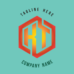 KT lettering logo is simple, easy to understand and authoritative