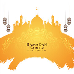 Islamic holy month Ramadan Kareem religious festival mosque background