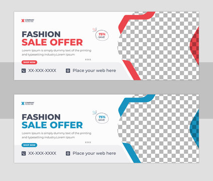 Fashion sale social media cover design